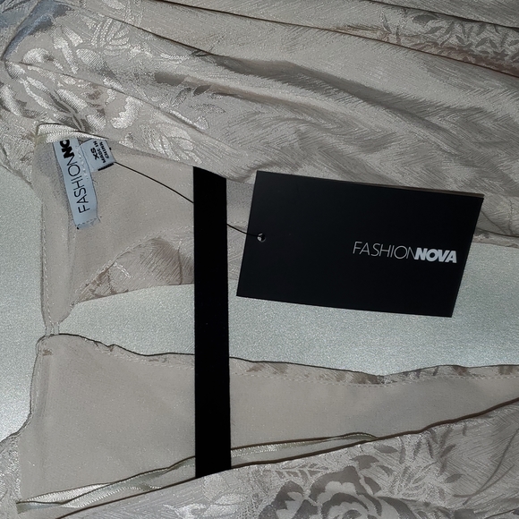 Fashion Nova Satin Ruched Mini Dress - Picture 2 of 8